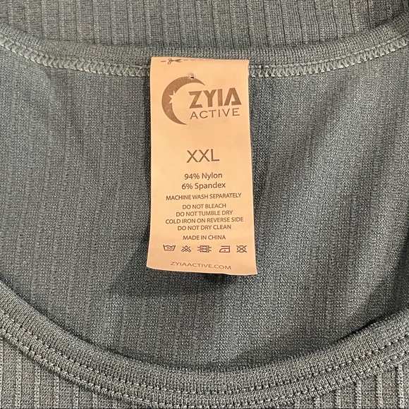 Zyia Active Ribbed Tank Top Blue Sz XXL - Picture 4 of 7